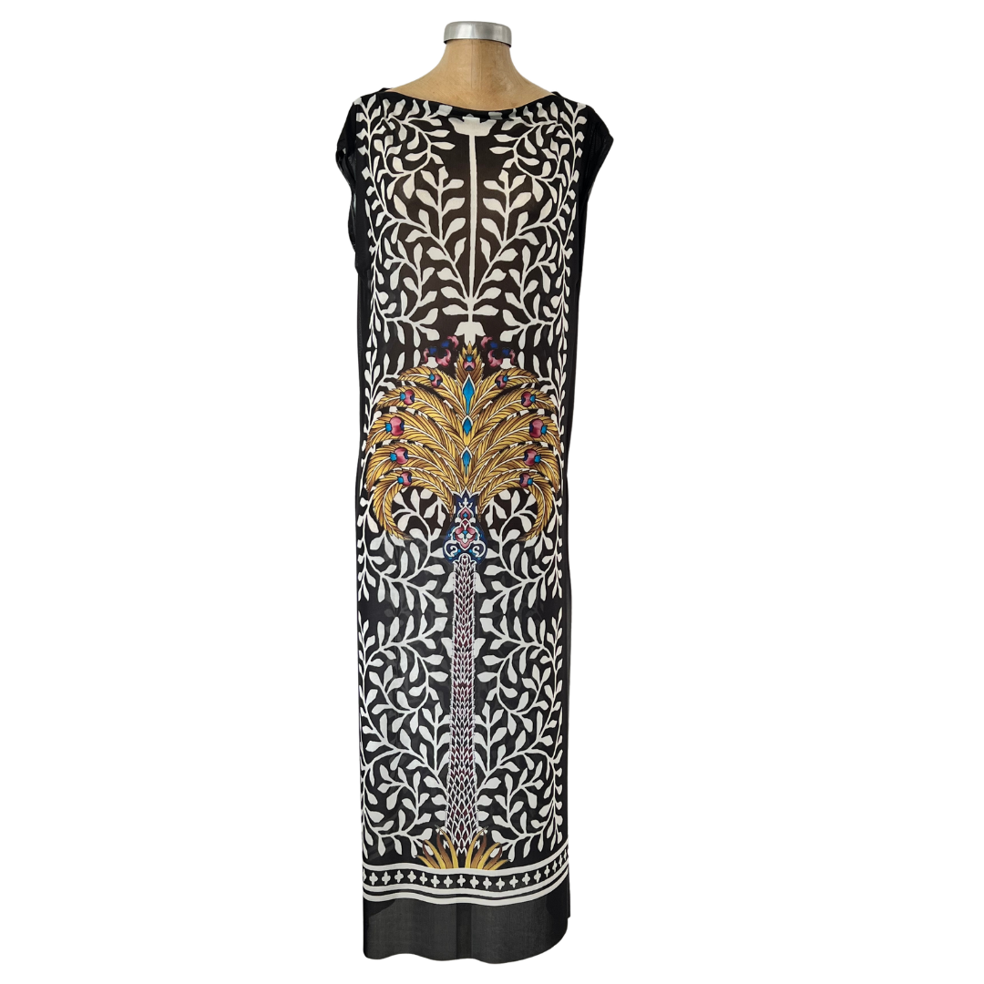 Mesh Gilet Maxi Palm with Leaves