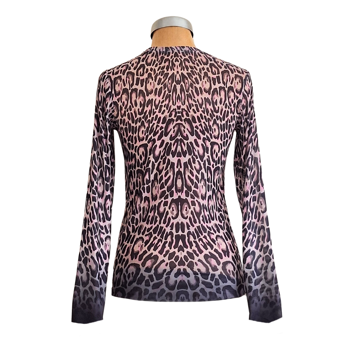 Mesh Top Mocha Leopard