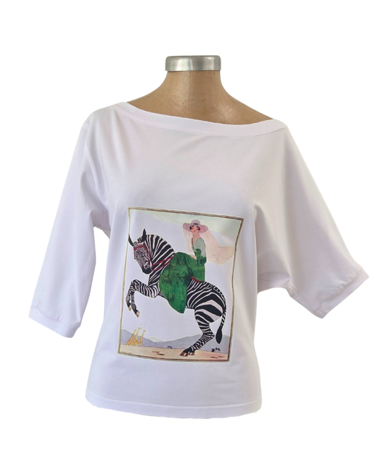 3/4 Sleeve Schloemphie T Zebra