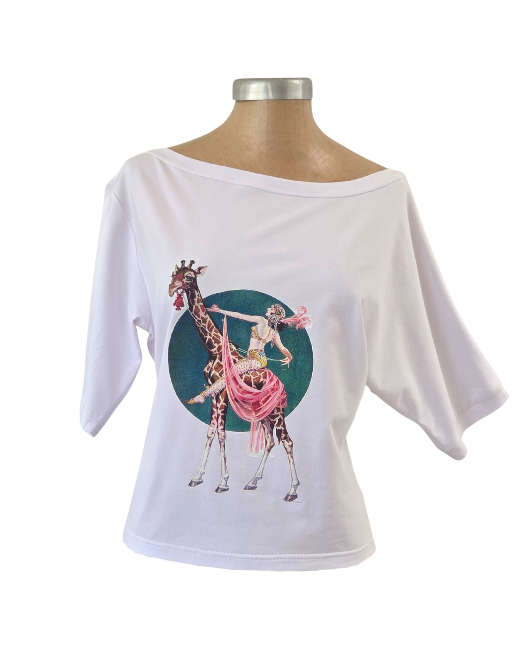 3/4 Sleeve Schloemphie T Giraffe