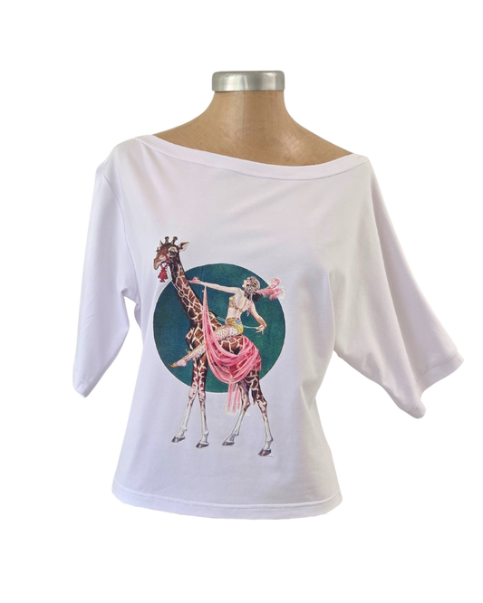 3/4 Sleeve Schloemphie T Giraffe