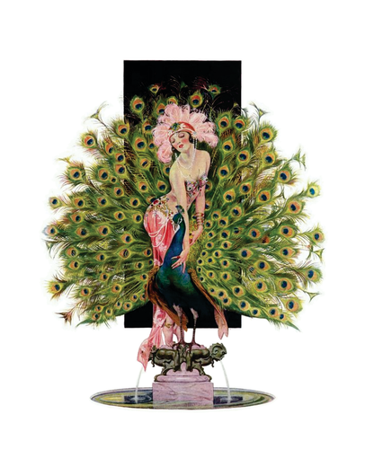 3/4 Sleeve Schloemphie T Peacock