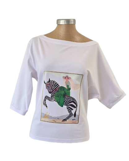 3/4 Sleeve Schloemphie T Zebra