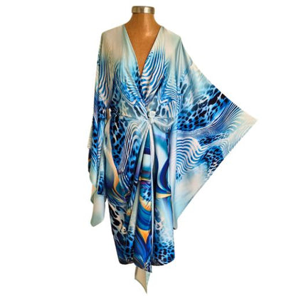 WS24 Animalia Wrap Kimono Dress