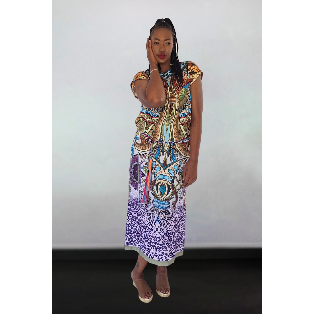 Cairo Kaftan Skinny Boatneck