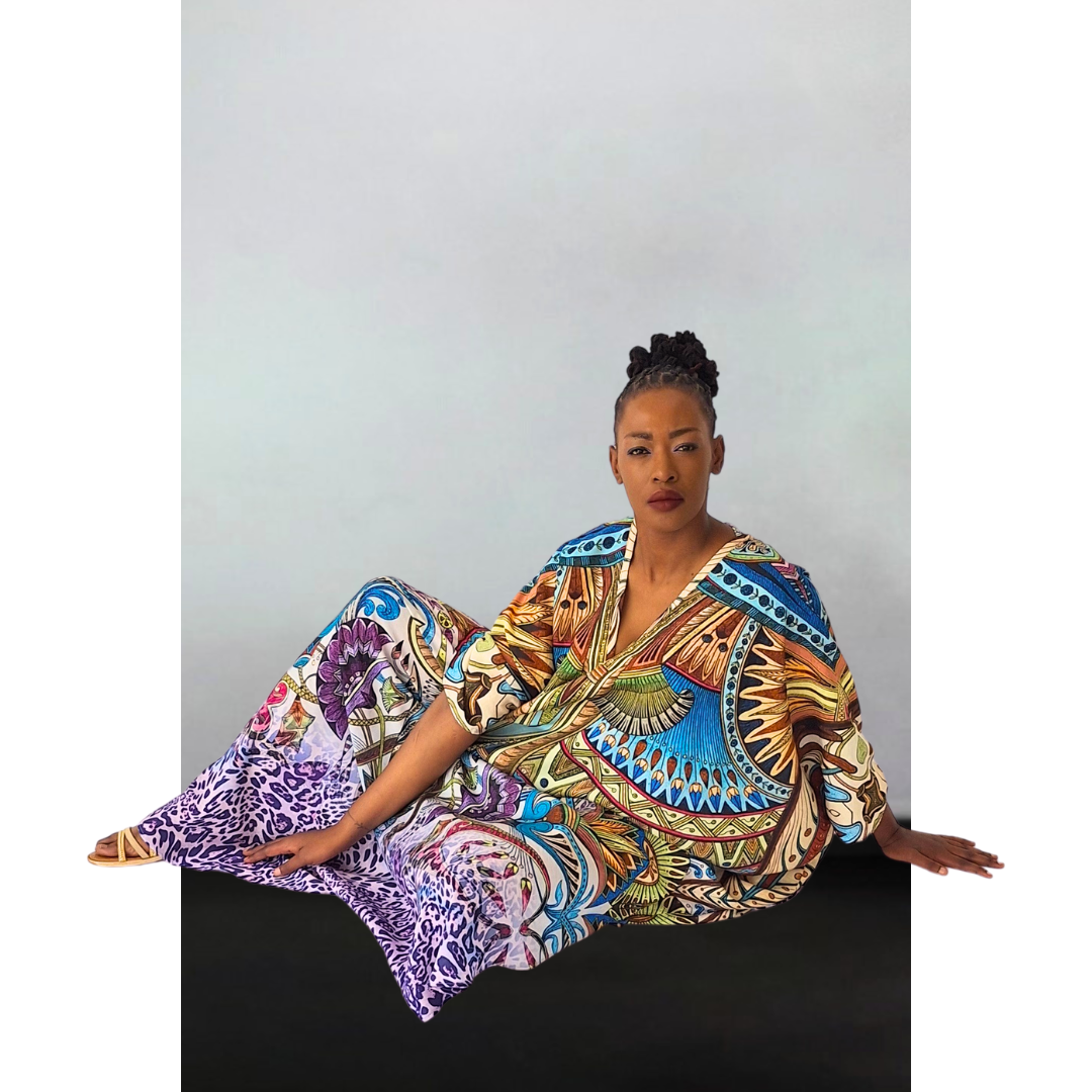 Cairo Kaftan Full V Neck