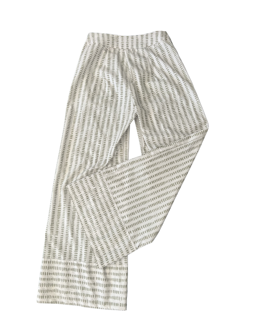 Classic Flared Trousers Sage Pebbles