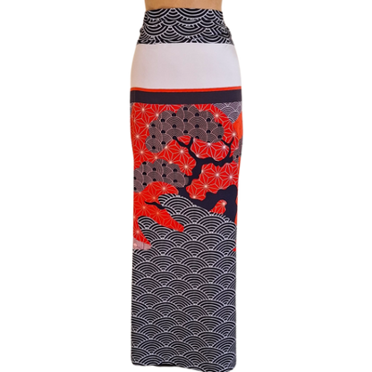 W24 Koi with Waves Wrap Skirt