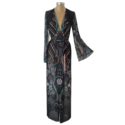 Mesh Tie Maxi Dress Persia