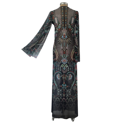 Mesh Tie Maxi Dress Persia
