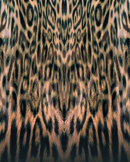 Mesh Tie Maxi Dress Leopard