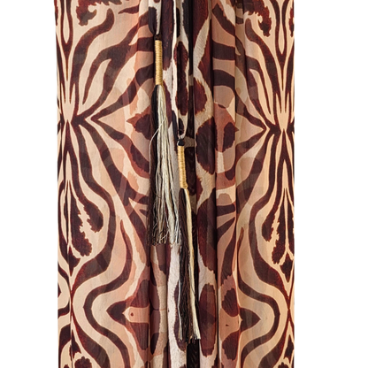 Mesh Tie Wrap Dress Giraffe