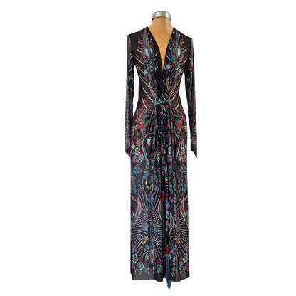 Mesh Tie Wrap Dress Persia