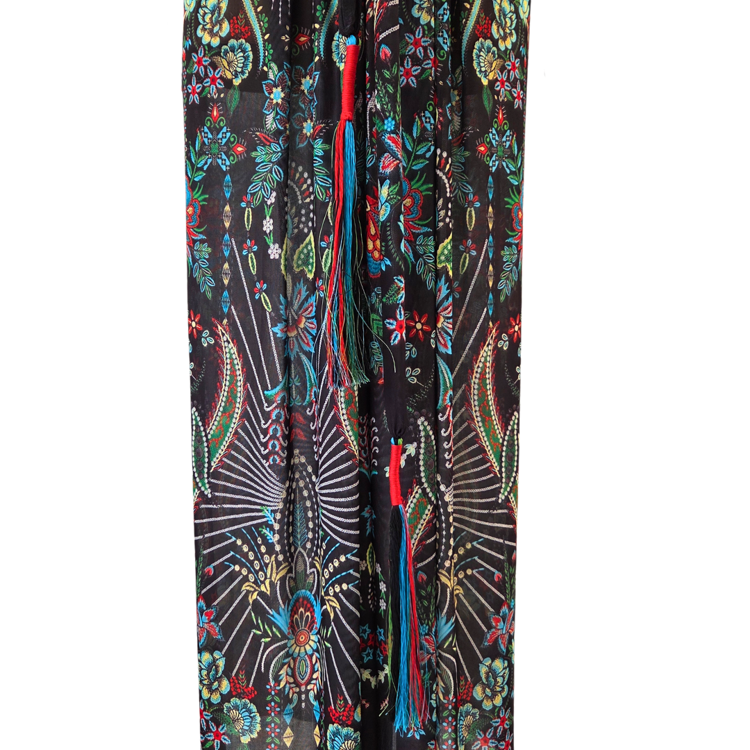 Mesh Tie Wrap Dress Persia