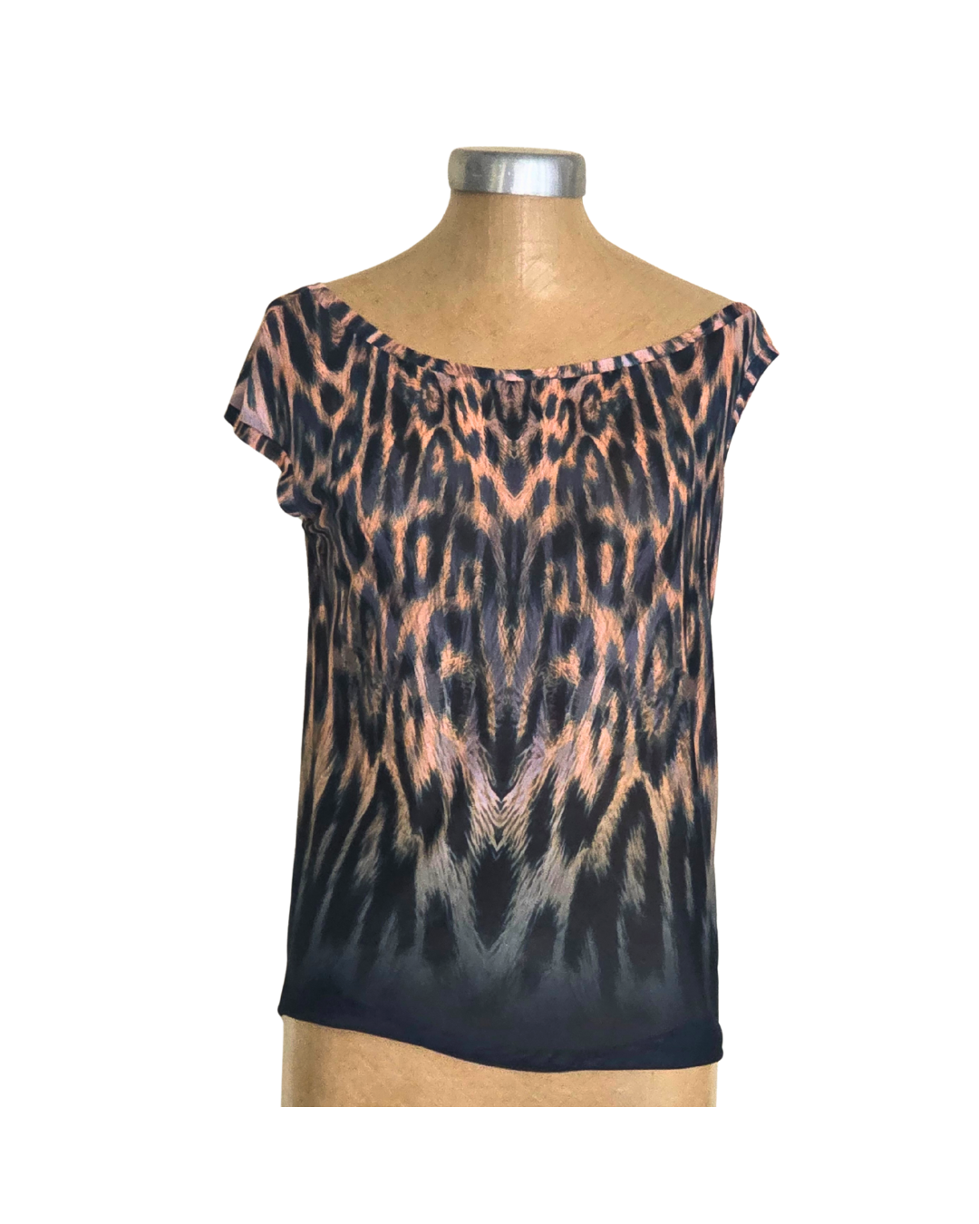 Mesh Top Asym Leopard