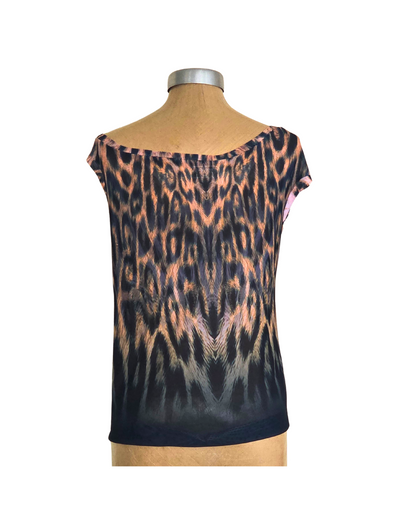 Mesh Top Asym Leopard