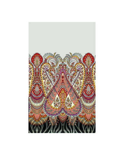 Mesh Top Asym Zebra with Paisley