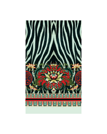 Mesh Top Asym Zebra Rose