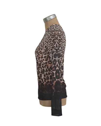 Mesh Top Leopard Shade