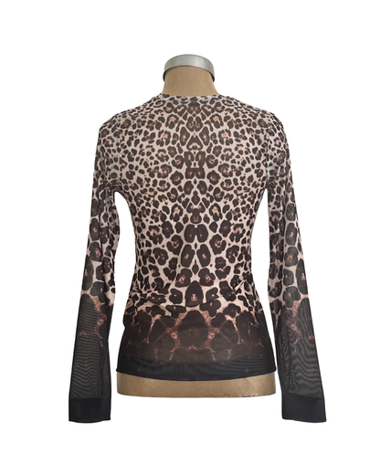 Mesh Top Leopard Shade