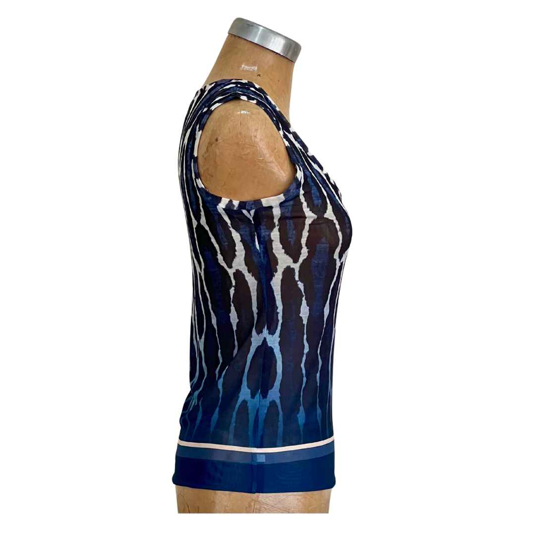 Mesh Top Tank Jaguar Blue
