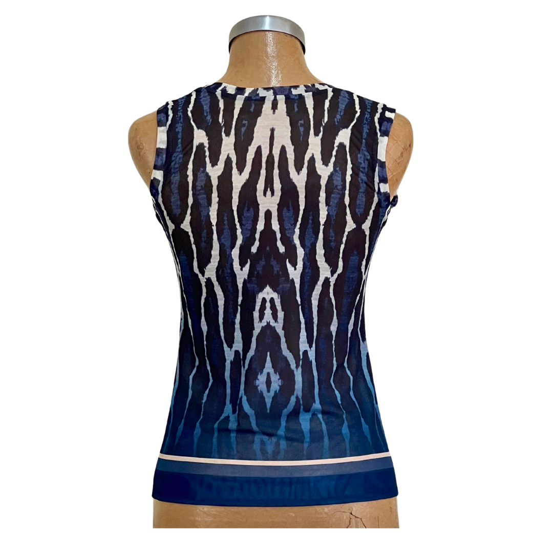 Mesh Top Tank Jaguar Blue