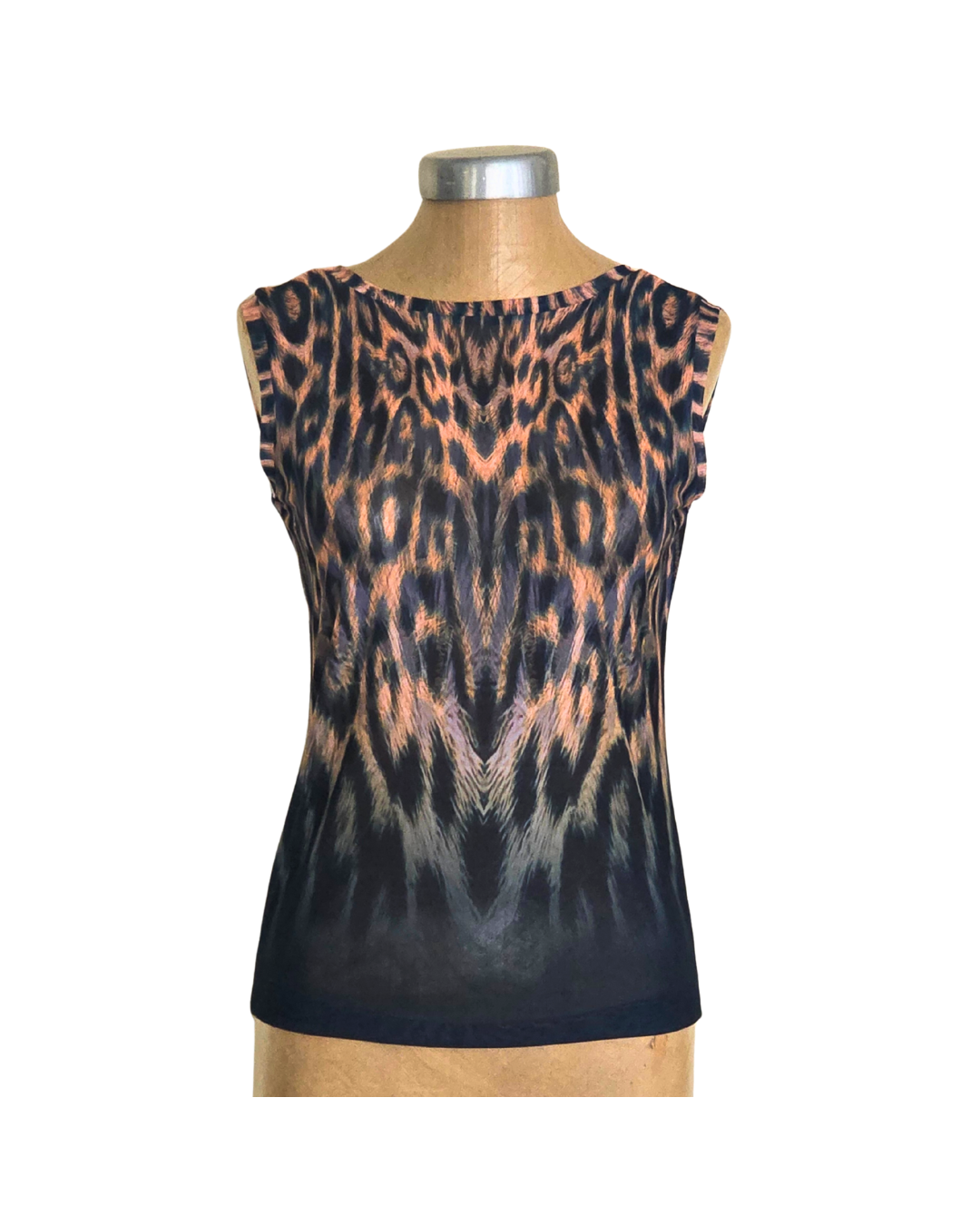 Mesh Top Tank Leopard