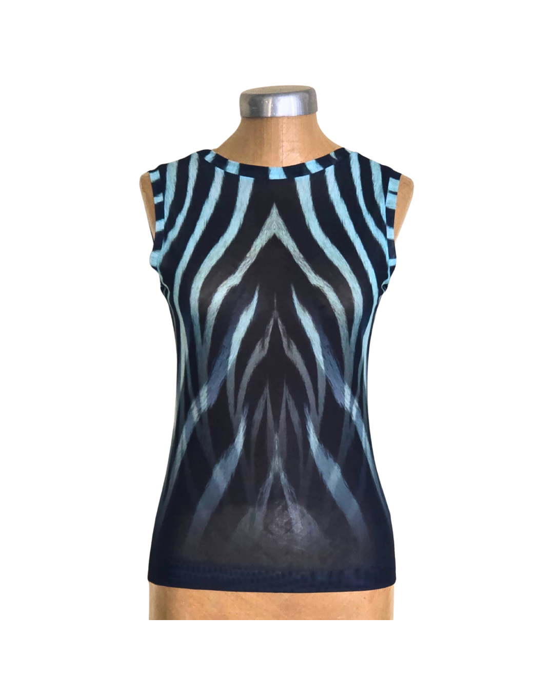Mesh Top Tank Zebra