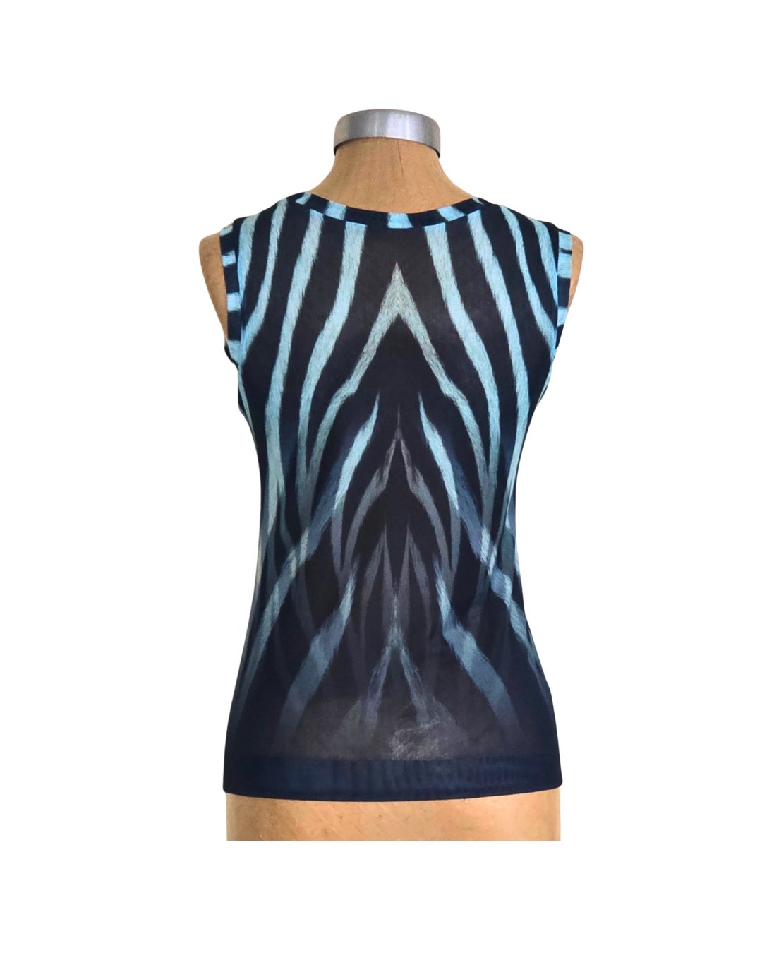 Mesh Top Tank Zebra