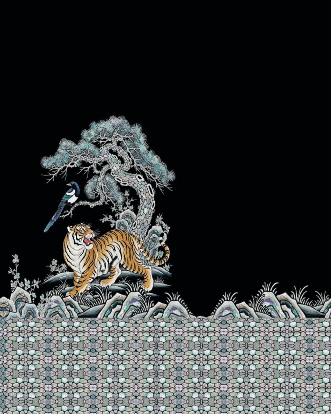 Mesh Top Tiger with Magpie