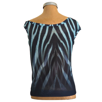 Mesh Top Asym Zebra
