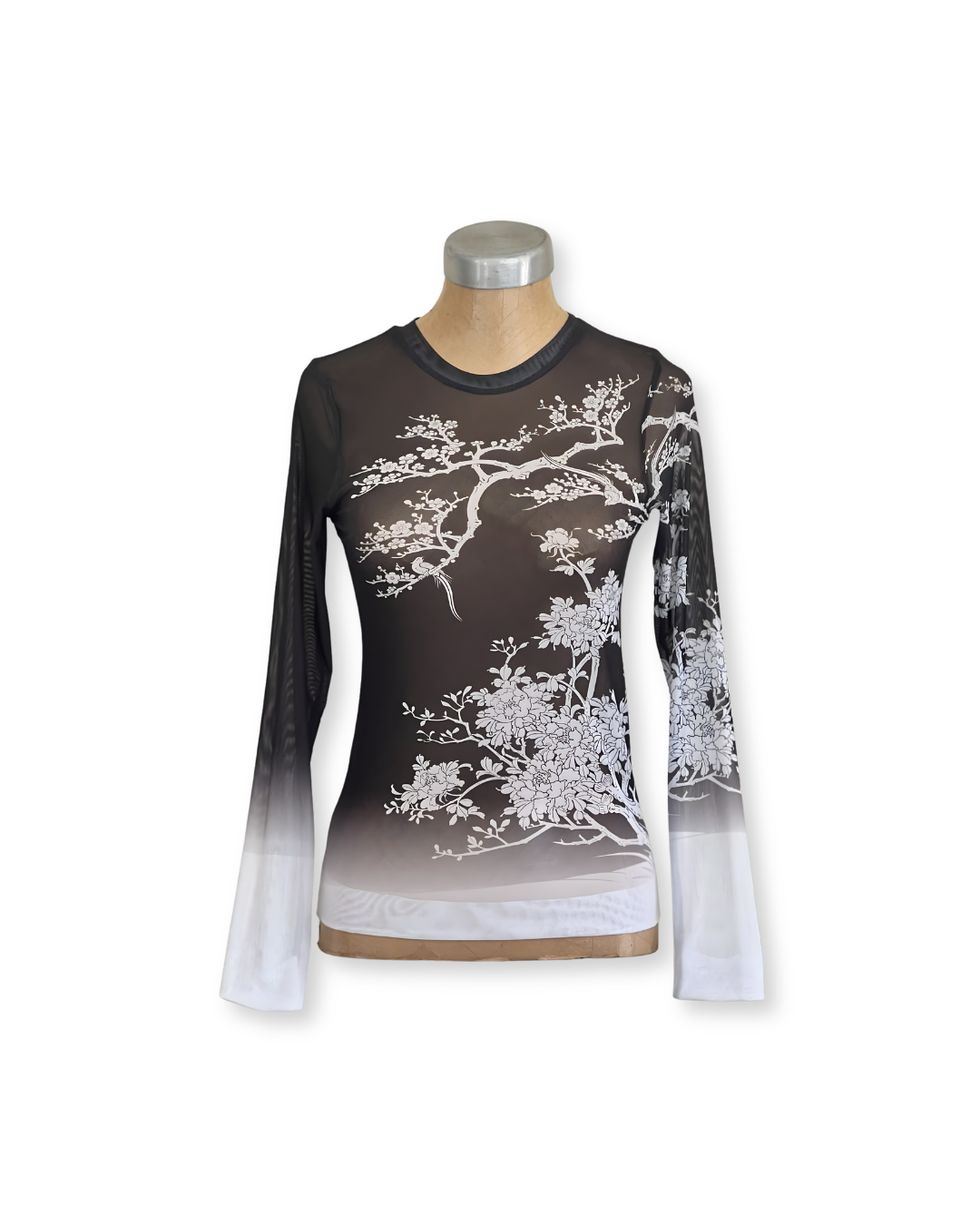 Mesh Top Blossoms with Birds