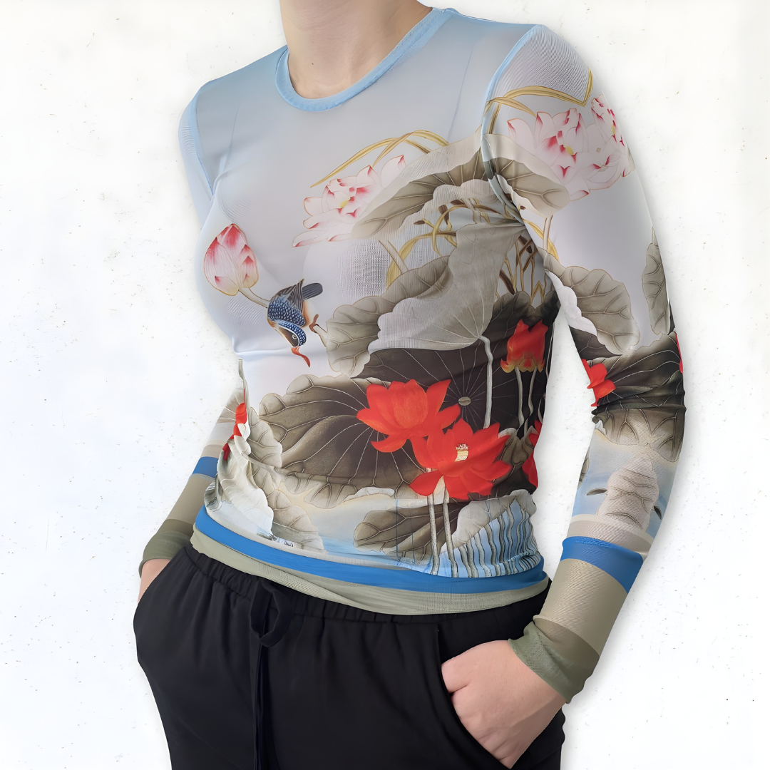 Mesh Top Kingfisher with Lotus