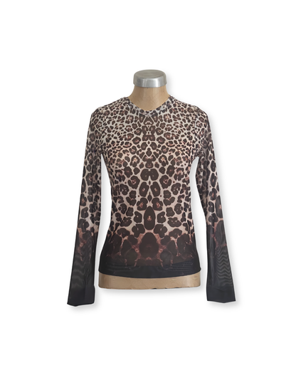 Mesh Top Leopard Shade