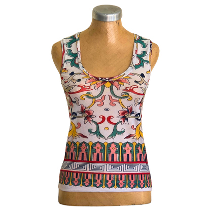 Mesh Top Tank Stone Dahlia