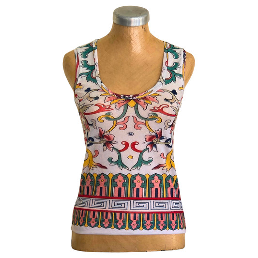 Mesh Top Tank Stone Dahlia