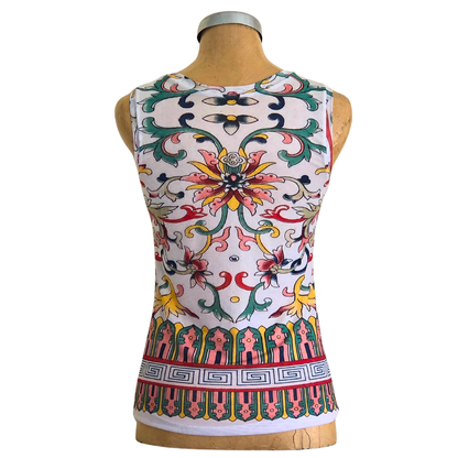 Mesh Top Tank Stone Dahlia