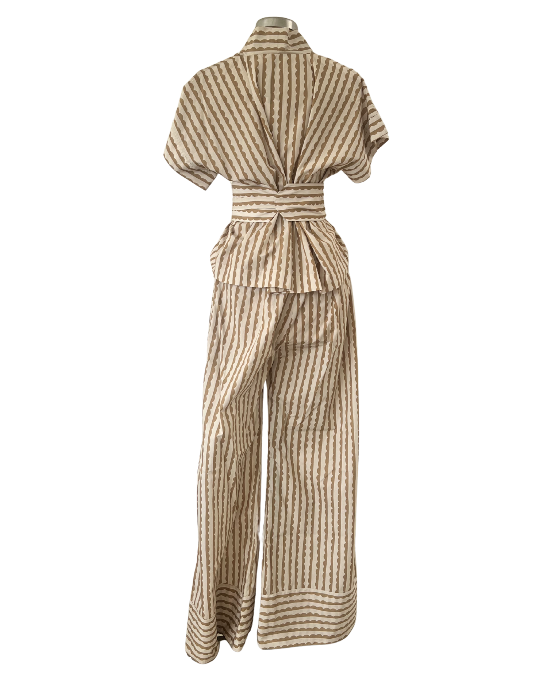 Sleeveless Kimono Natural Scallop