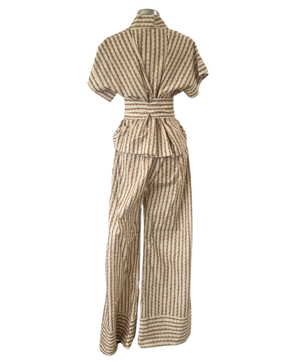 Sleeveless Kimono Natural Scallop
