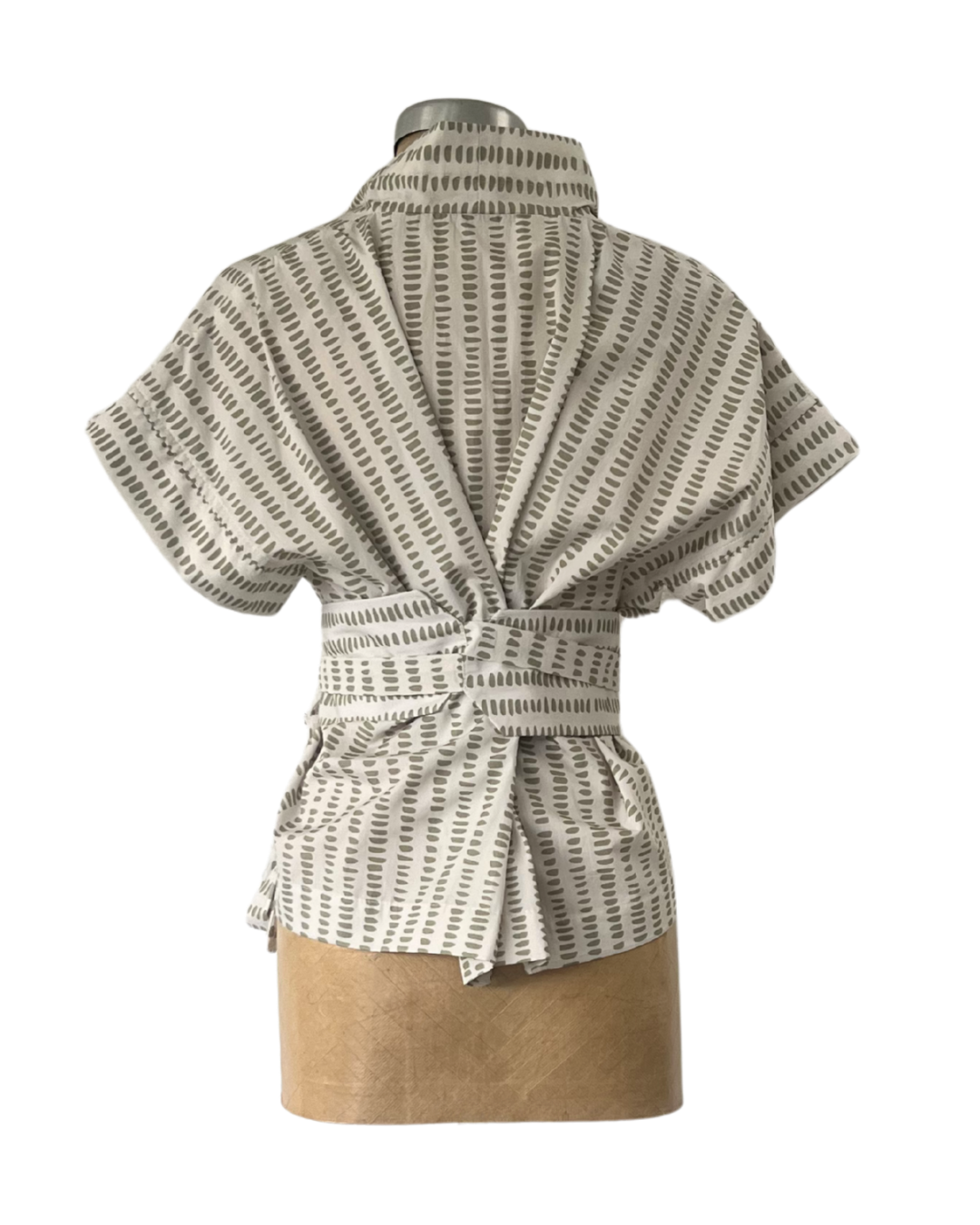 Sleeveless Kimono Sage Pebbles