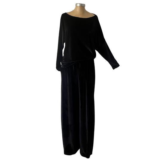 Velour Schloemphie Lounge Top Black