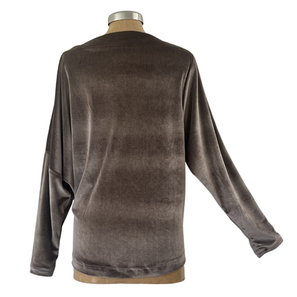 Velour Schloemphie Lounge Top Oyster