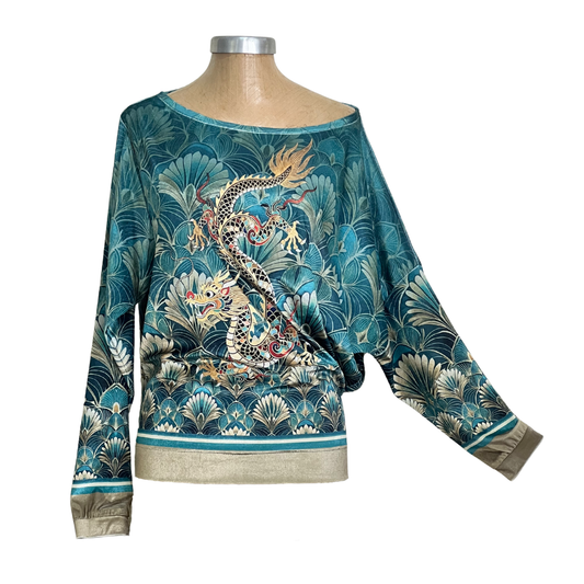 Velour Schloemphie Top Dragon Tapestry