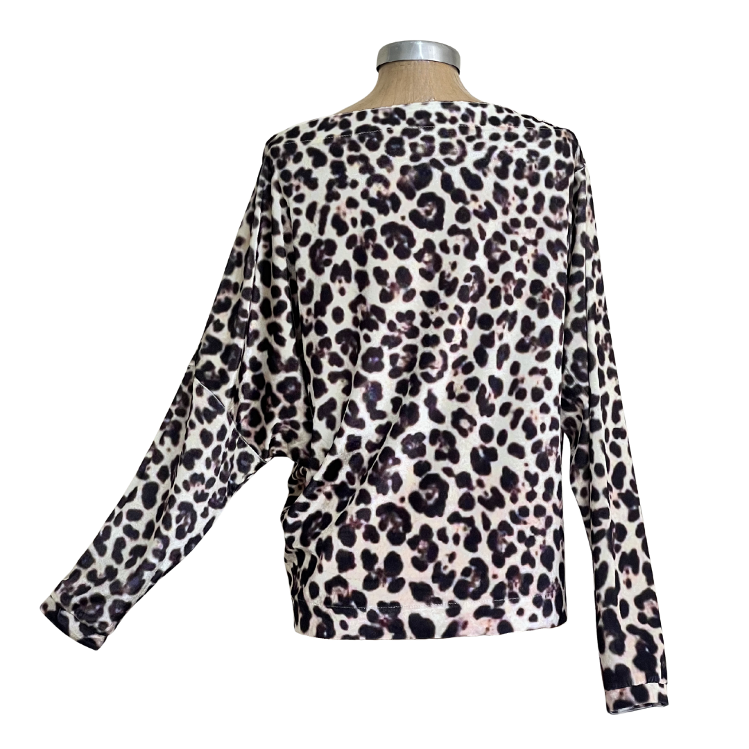 Velour Schloemphie Top Leopard