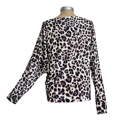 Velour Schloemphie Top Leopard