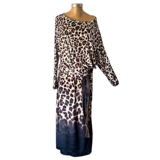 Velour Schloemphie Dress Leopard