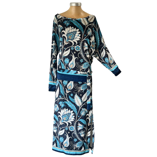 Velour Schloemphie Dress Jacobean Paisley