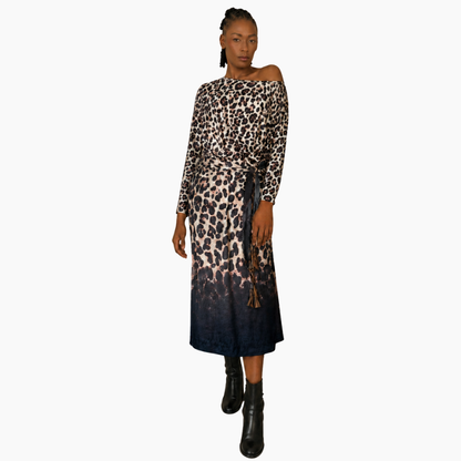 Velour Schloemphie Dress Leopard