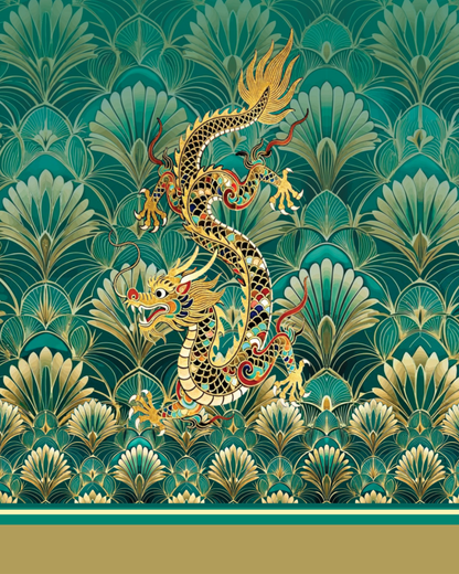Velour Schloemphie Dress Dragon Tapestry