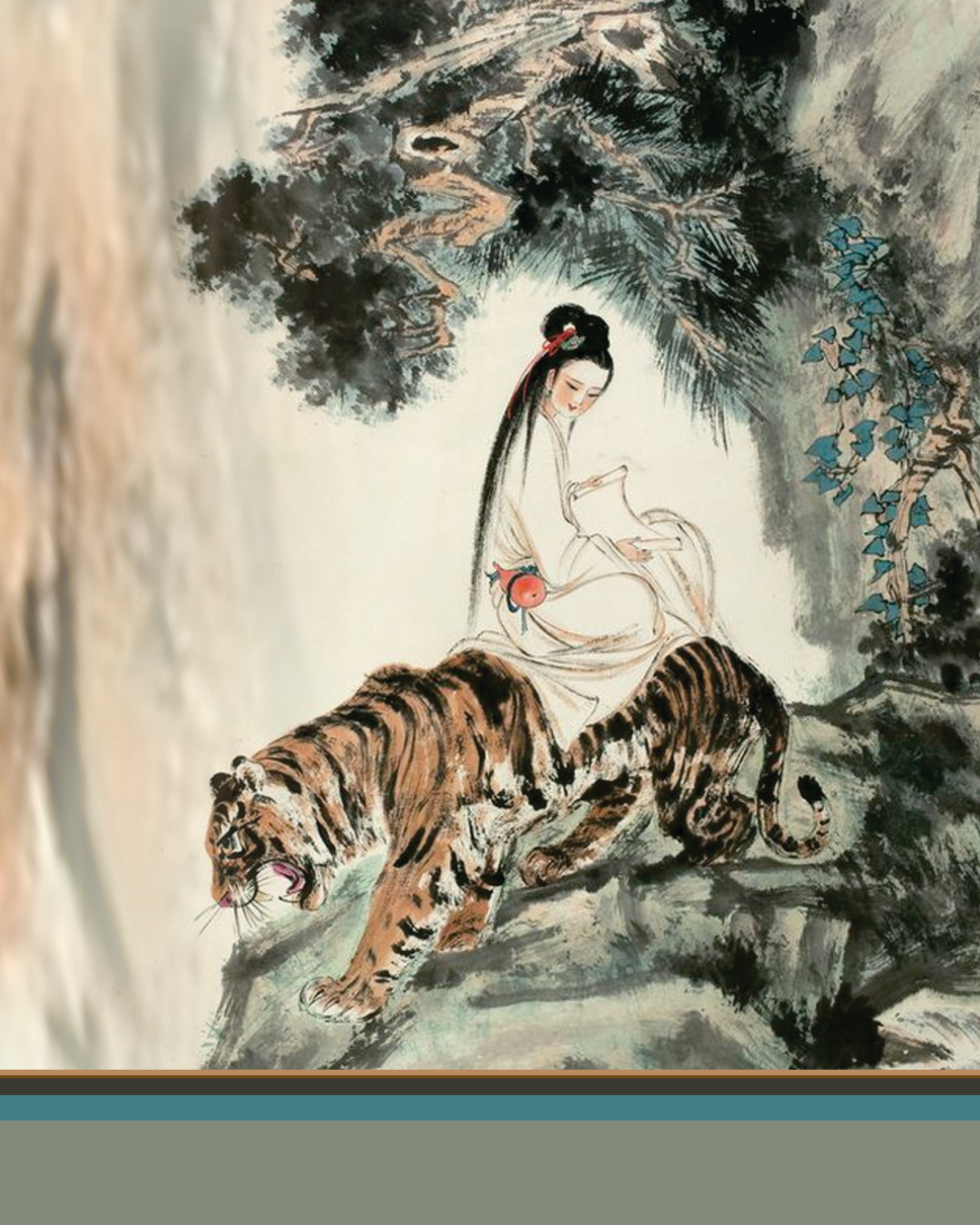 Velour Schloemphie Dress Girl with Tiger